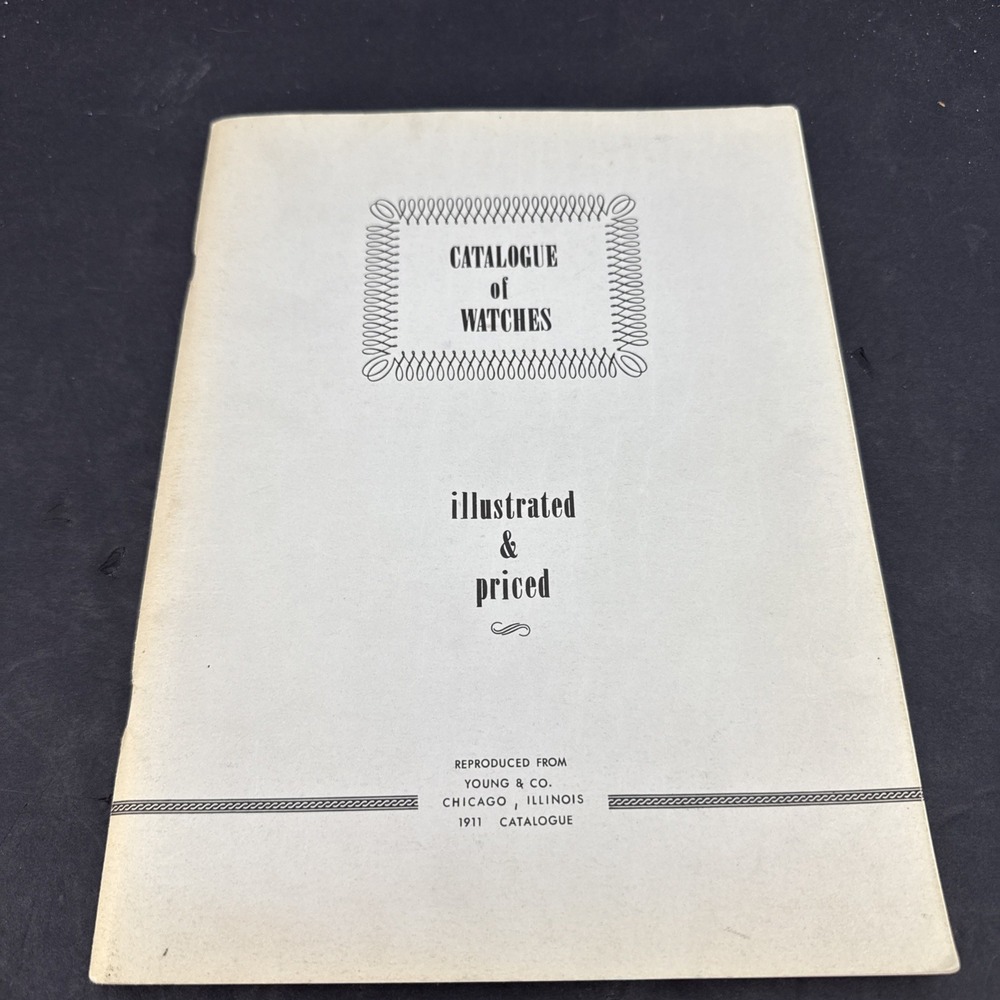 Catalogue of Clocks Illustrated and Priced Young & Co 1911 Reproduction